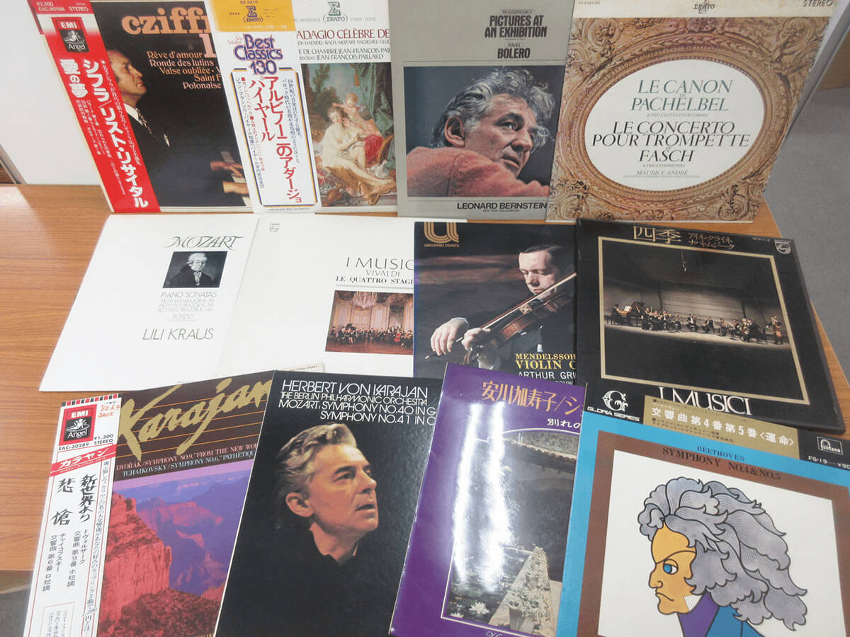 大阪のレコード買取専門店「TU-Field」では、モーツァルト、ヴィヴァルディなど、クラシックの中古レコードを高価買取しております