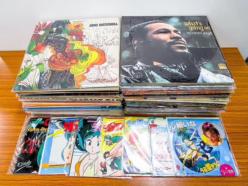 大阪のレコード買取専門店「TU-Field」では、「うる星やつら」などアニメのレコード、ジョニ・ミッチェル、マイケル・ジャクソンなど洋楽のレコードを高価買取いたしました