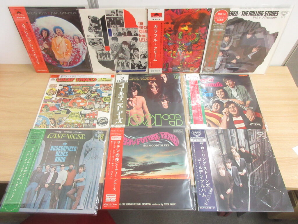 60年代~70年代ロックの
国内盤レコード180枚
