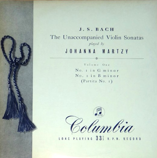 Johanna Martzy / Bach: Sonatas & Partitas Vol.1 (UK Columbia 33CX 1286 / Original) クラシック レコード 買取価格 高価買取