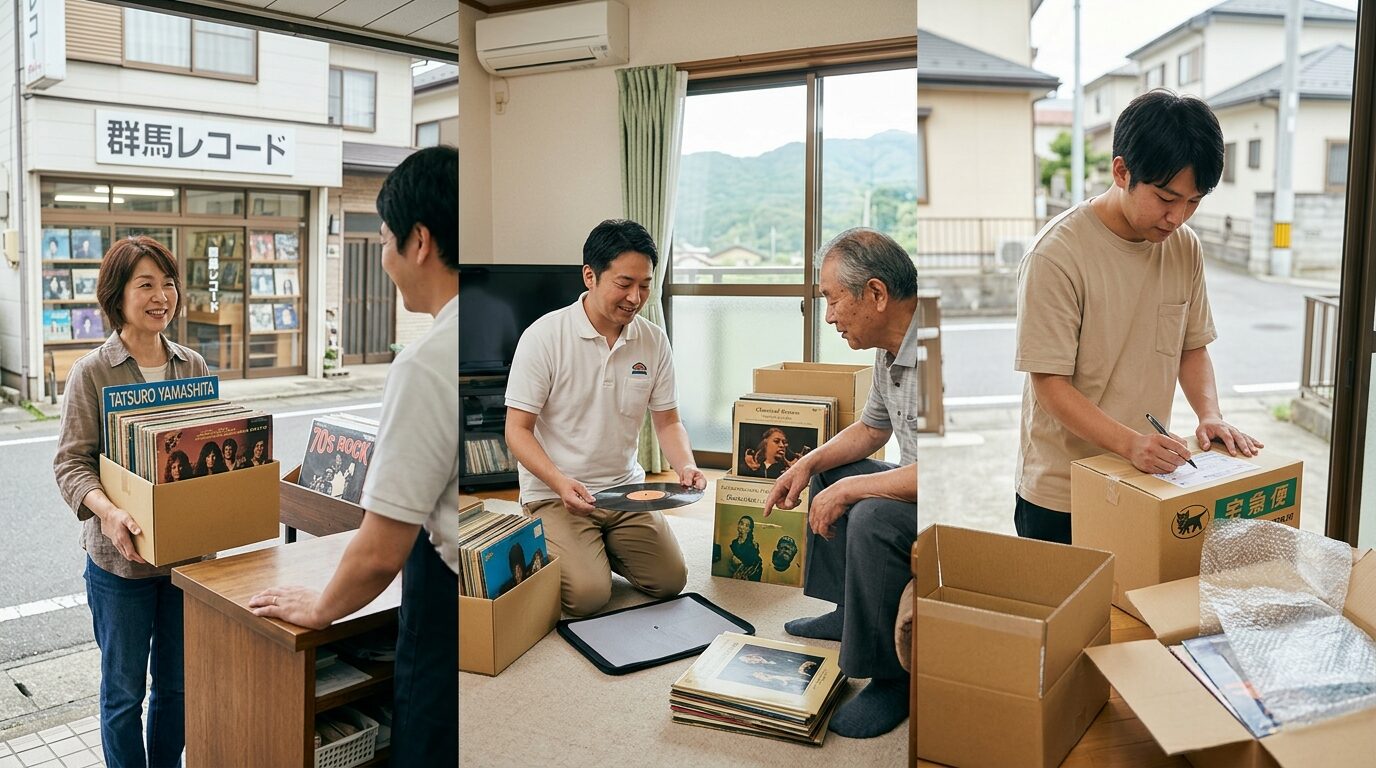 群馬県でレコードを売る3つの方法|持込・出張・宅配を比較のイメージ画像