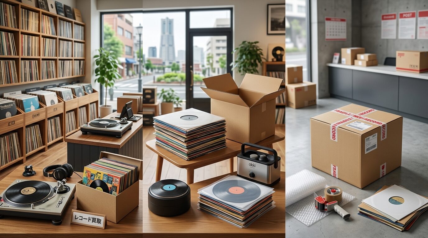 横浜でレコードを売る3つの方法｜店頭・出張・宅配を比較のイメージ画像