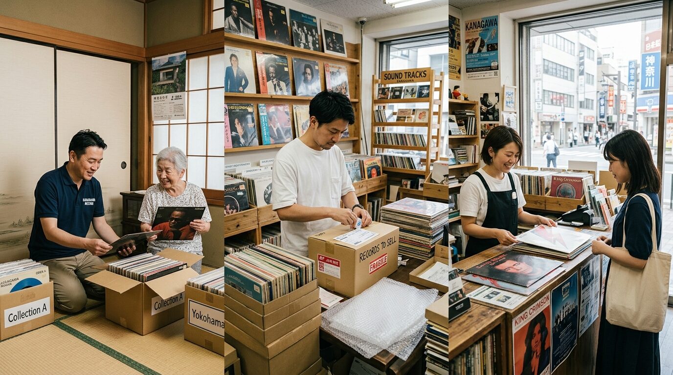 神奈川県でレコードを売る3つの方法｜出張・宅配・持込を比較のイメージ画像