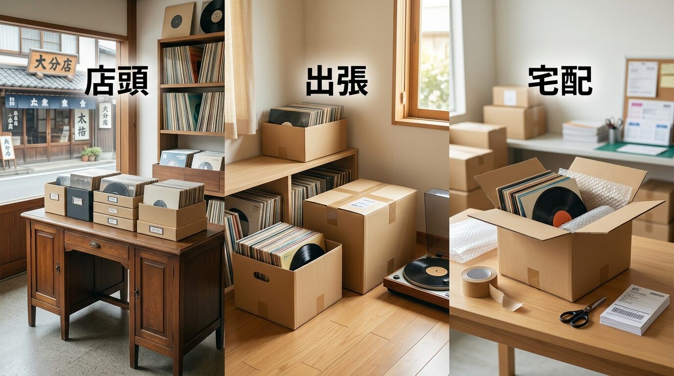 当店TU-Fieldの宅配買取で大分からレコードを売る方法のイメージ画像