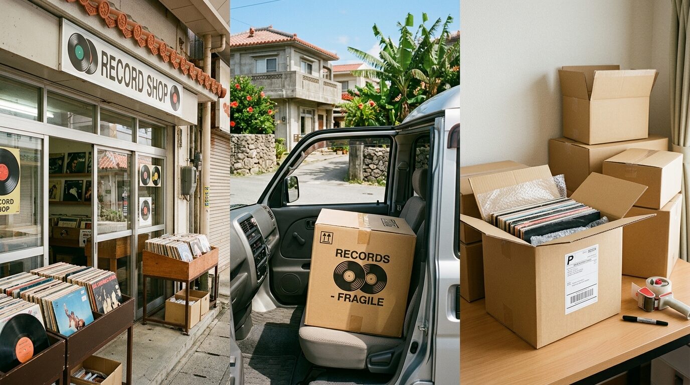 沖縄でレコードを売る3つの方法|店頭・出張・宅配を比較のイメージ画像