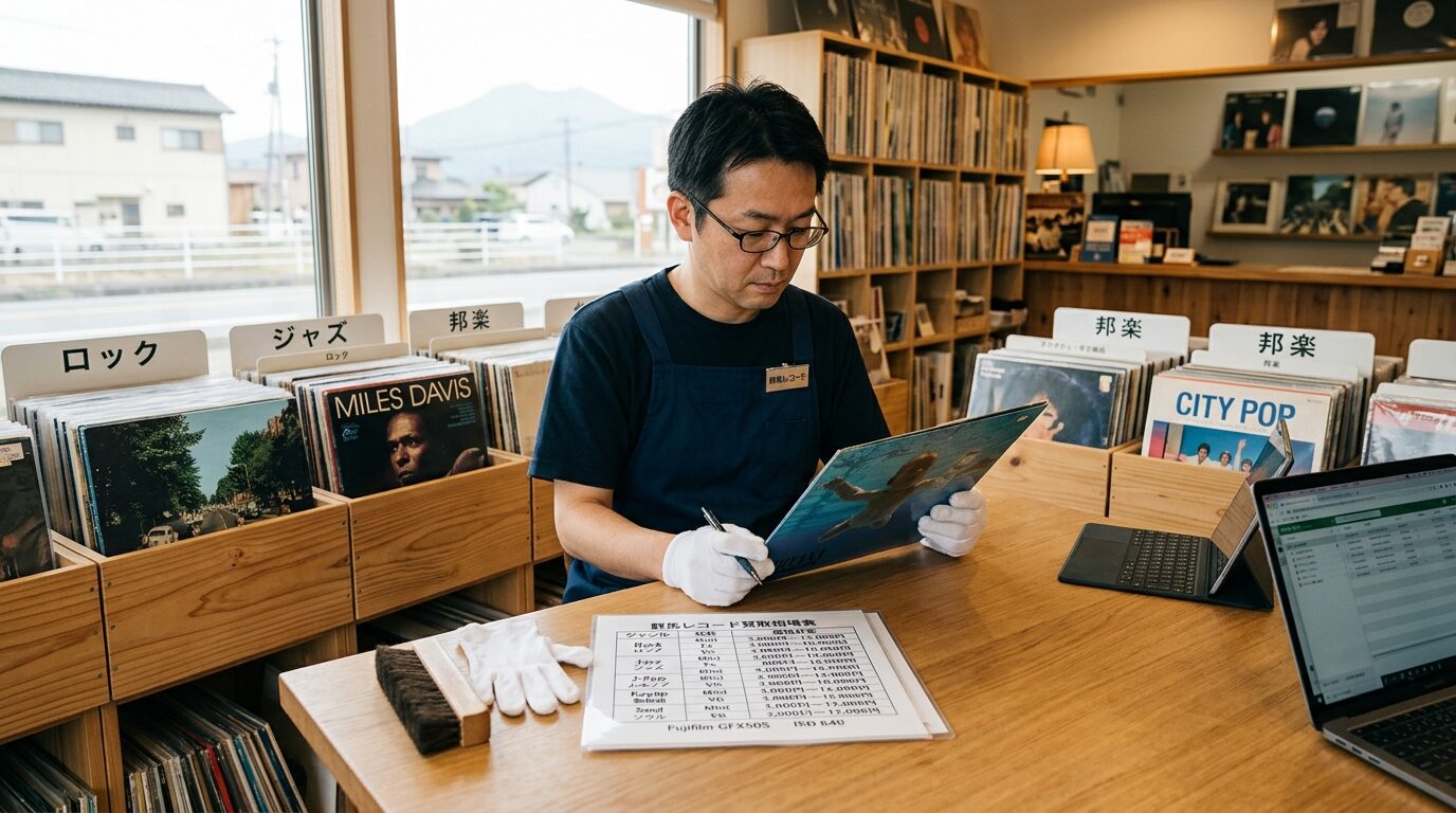 群馬県のレコード買取相場表|ジャンル別・状態別の価格目安のイメージ画像