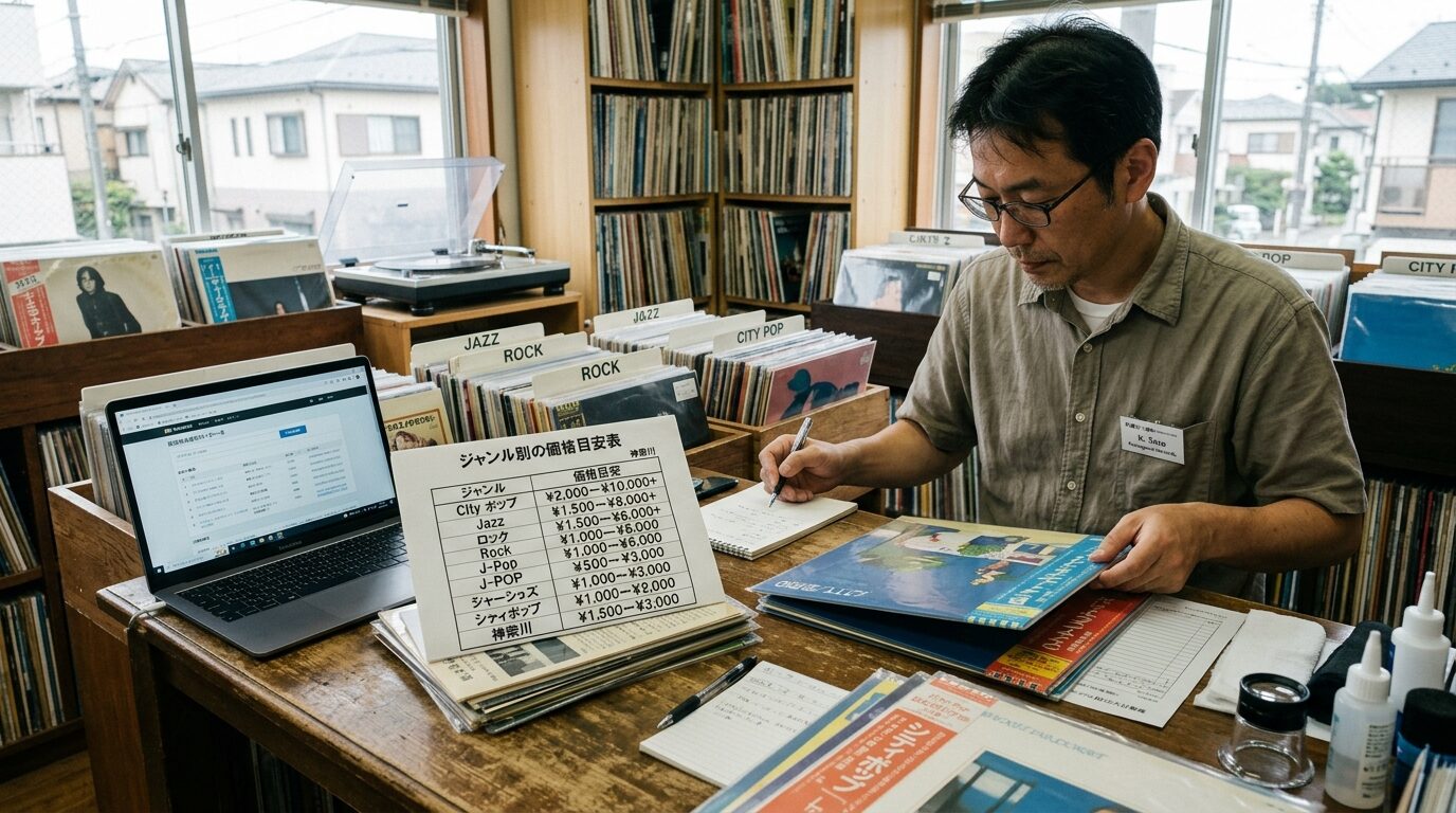 神奈川のレコード買取相場一覧｜ジャンル別の価格目安表のイメージ画像