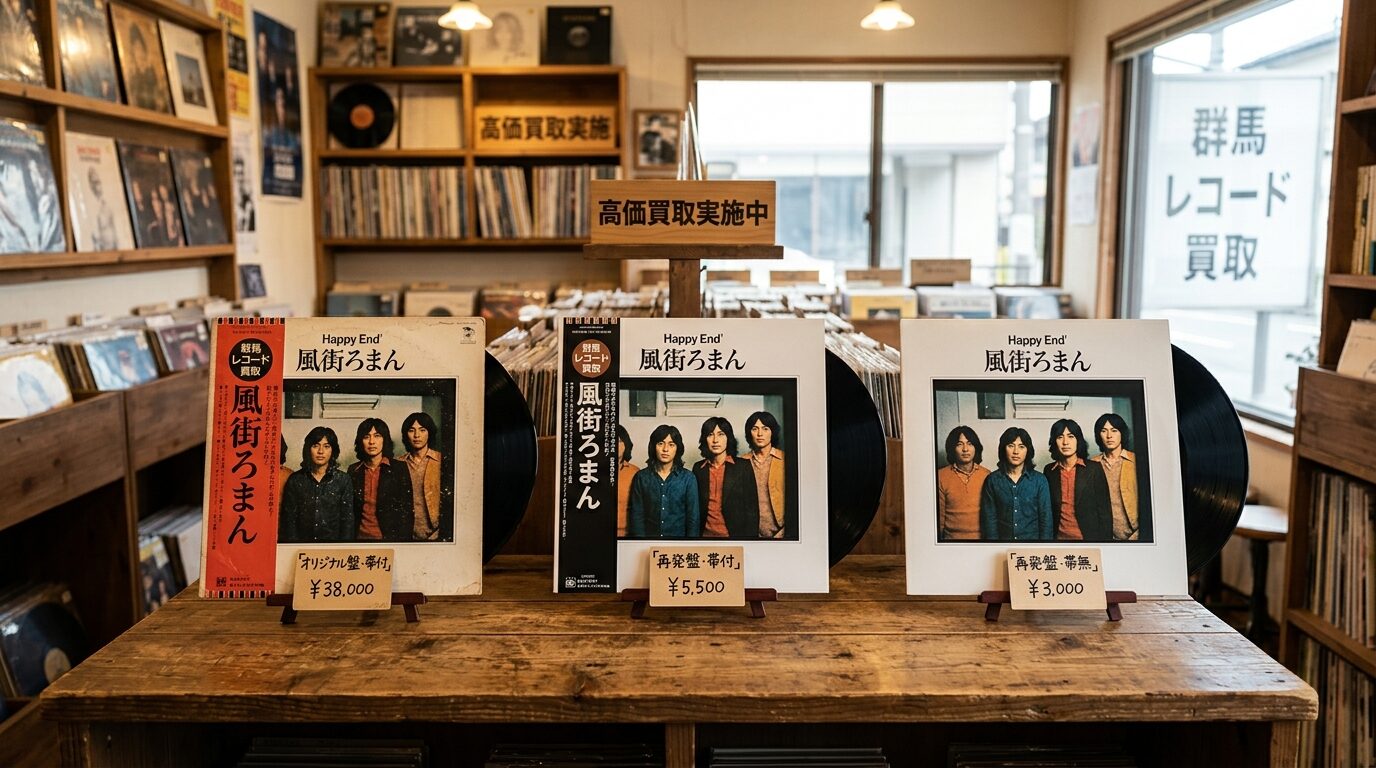 オリジナル盤・再発盤・帯付きレコードの価格差を解説のイメージ画像