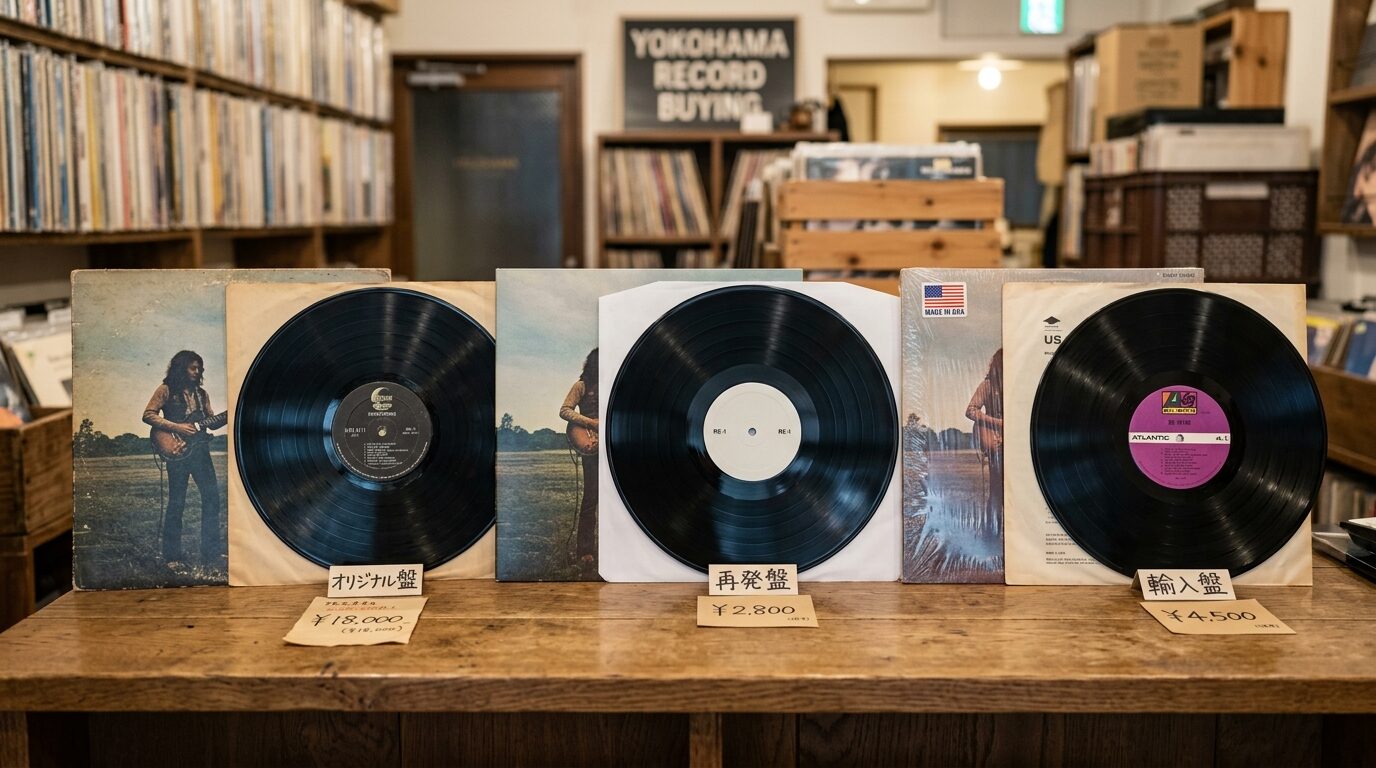 オリジナル盤・再発盤・輸入盤の価格差と見分け方のイメージ画像