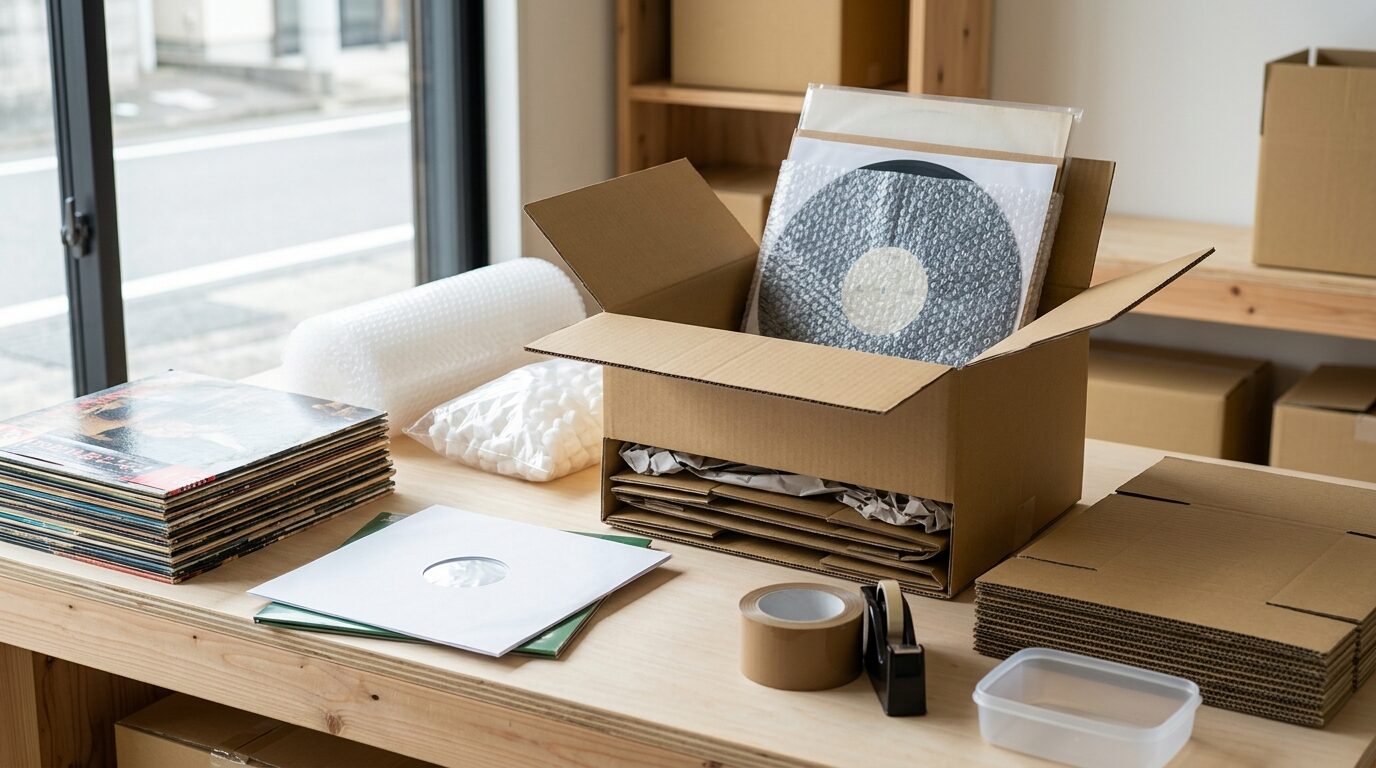 宅配買取の梱包方法|熊本からレコードを安全に送るステップガイドのイメージ画像