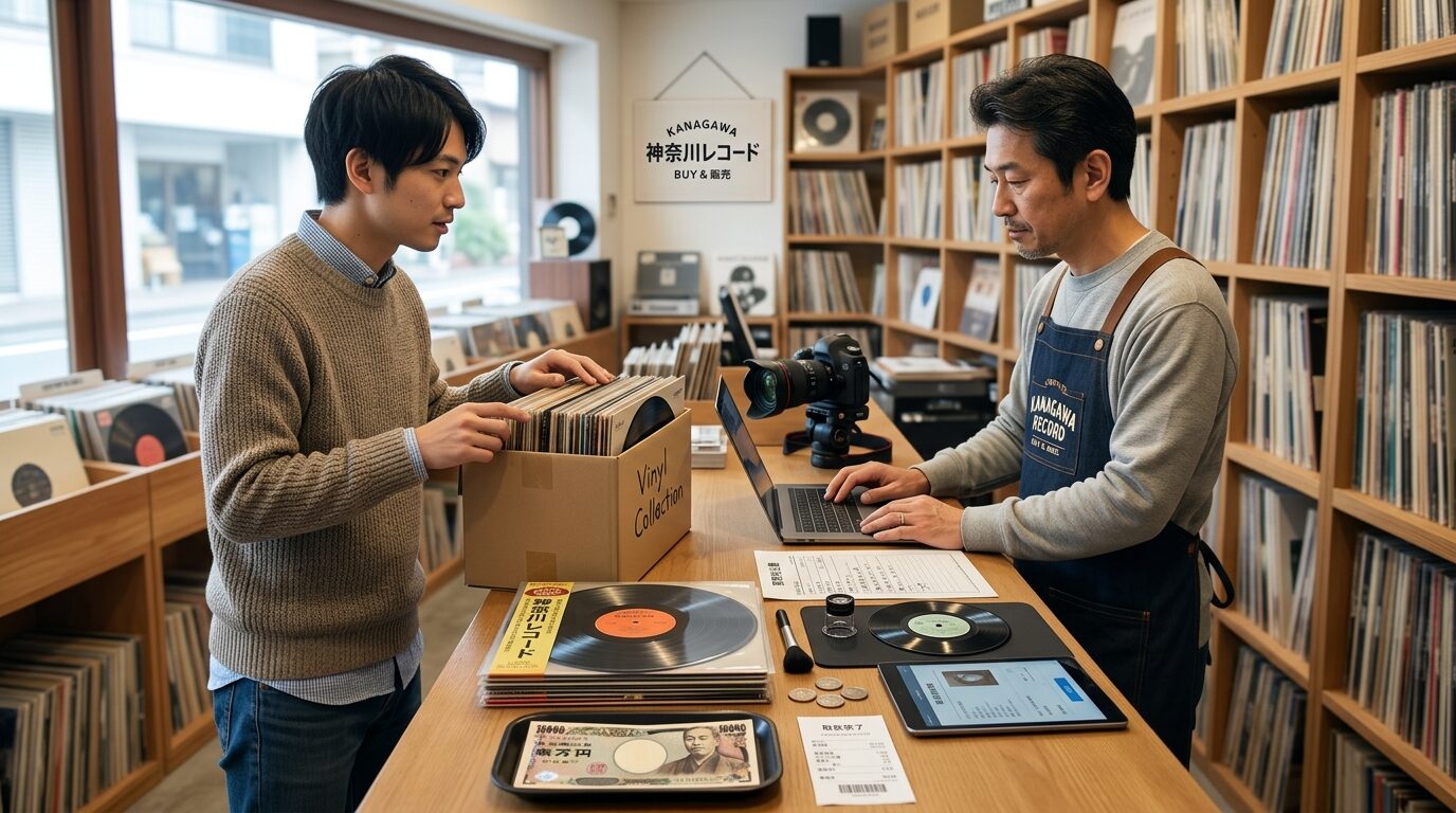 初めてレコードを売る方への完全ガイド｜申込みから入金までのイメージ画像