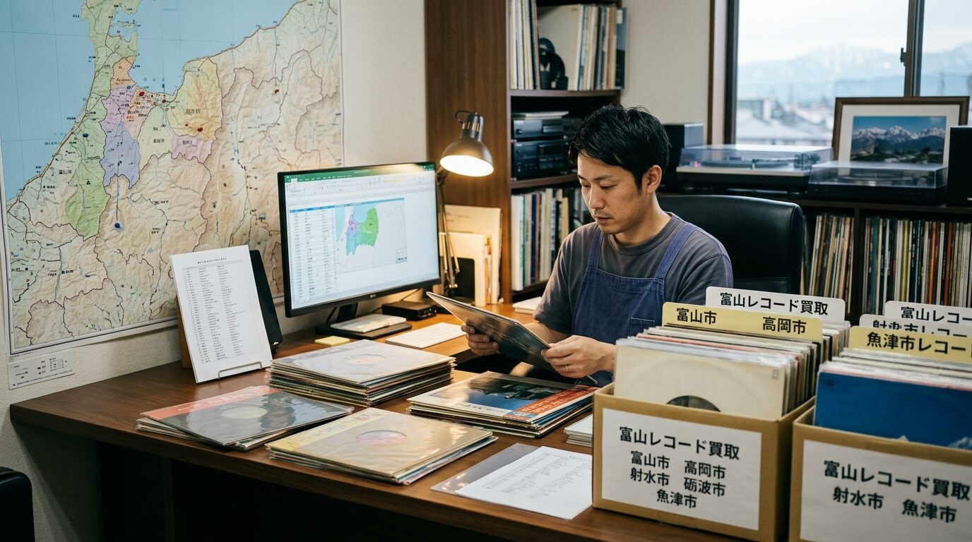 富山県内のレコード買取対応エリア一覧のイメージ画像