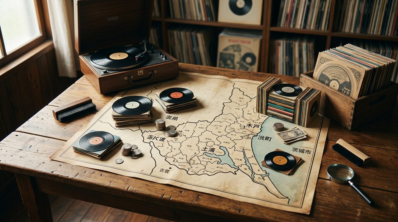 茨城県の主要都市別｜レコード買取の対応状況のイメージ画像