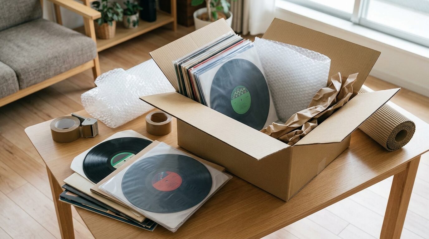 宅配買取の梱包方法|レコードを安全に送るステップガイドのイメージ画像
