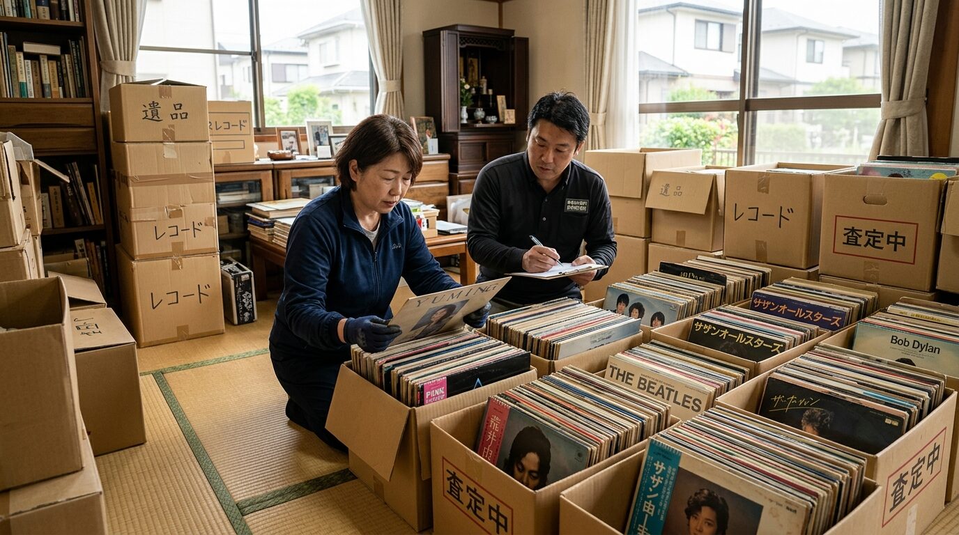 遺品整理・実家の片付けでレコードが大量に出てきた場合の対処法のイメージ画像