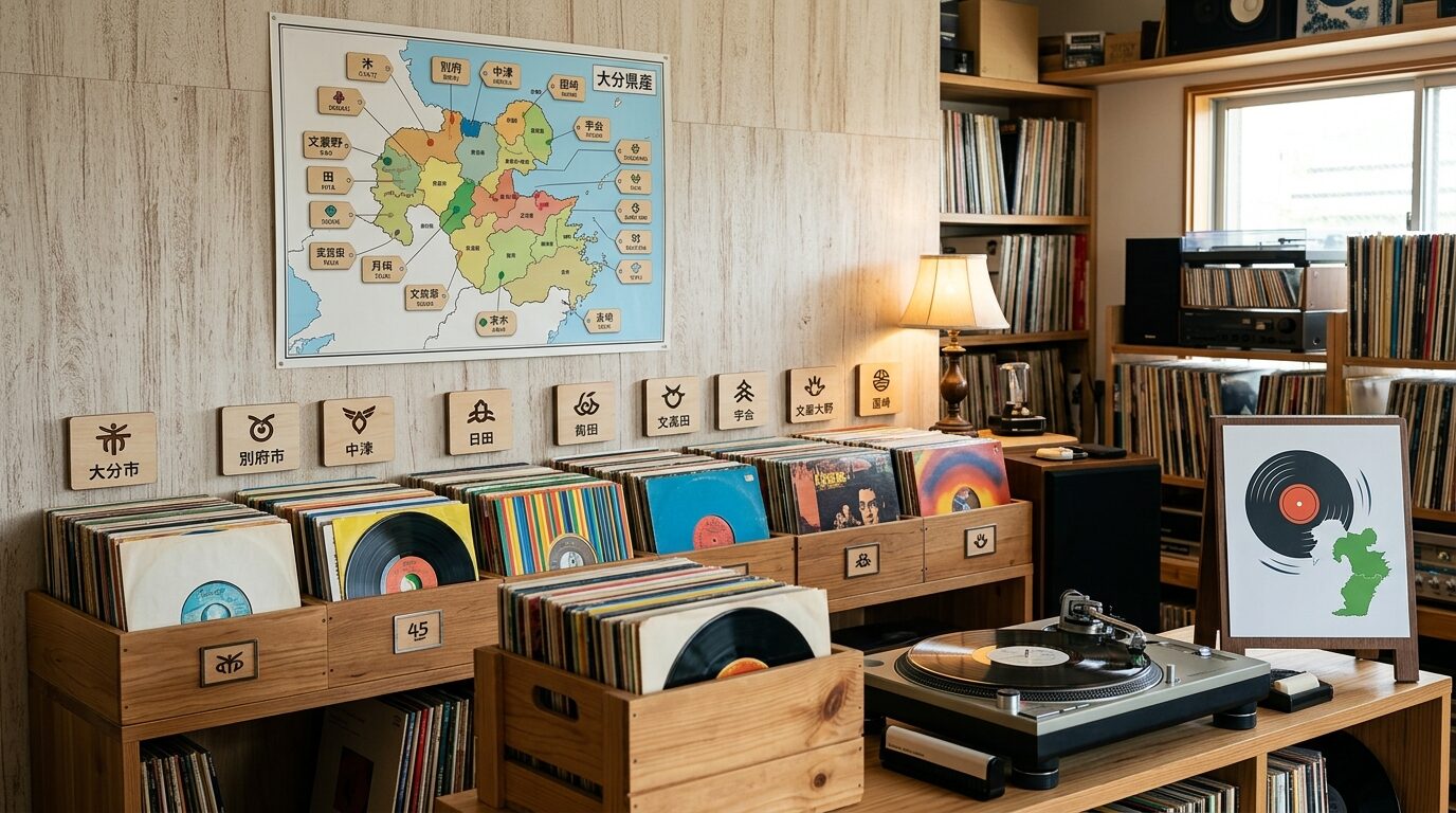 大分県の市町村別レコード買取対応情報のイメージ画像