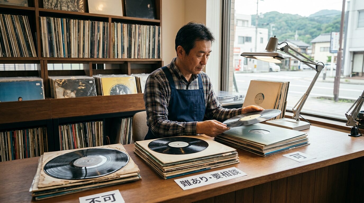 こんなレコードでも売れる？状態別の買取可否のイメージ画像