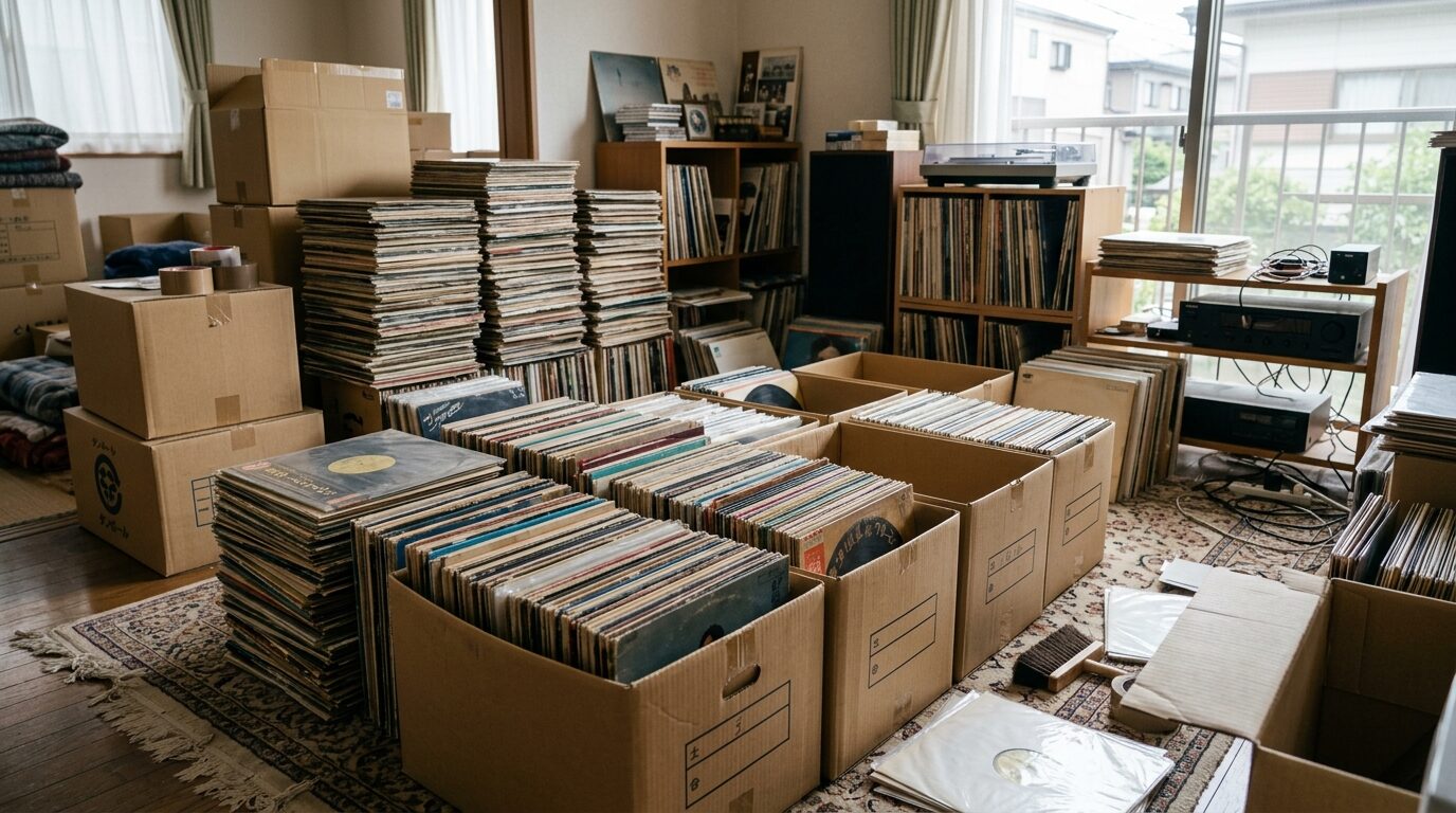遺品整理・引越しで大量のレコードが出てきた場合の対処法のイメージ画像