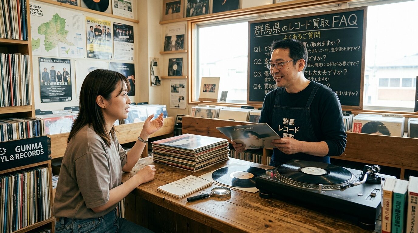 群馬県のレコード買取でよくある質問(FAQ)のイメージ画像