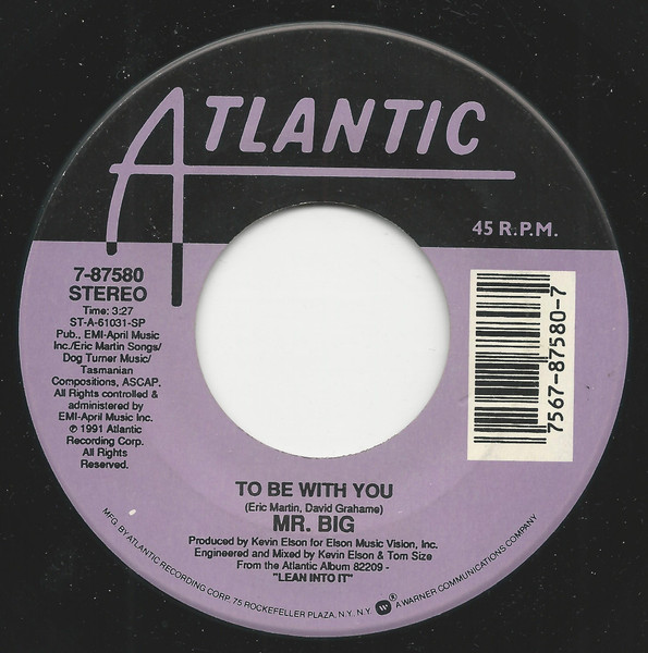 技巧派の魅力が凝縮された「To Be With You」等の7インチシングル ミスタービッグ レコード 買取