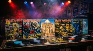 【極美品・希少ポスター付】アイアン・メイデン 国内盤帯付レコード 4枚セット 極美品・希少ポスター付】アイアン・メイデン 国内盤帯付レコード 4枚