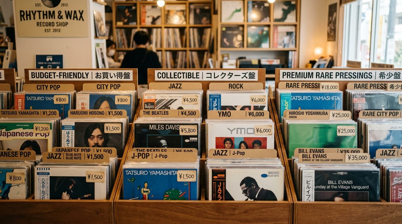 福岡のレコード買取相場一覧｜ジャンル別の価格目安表