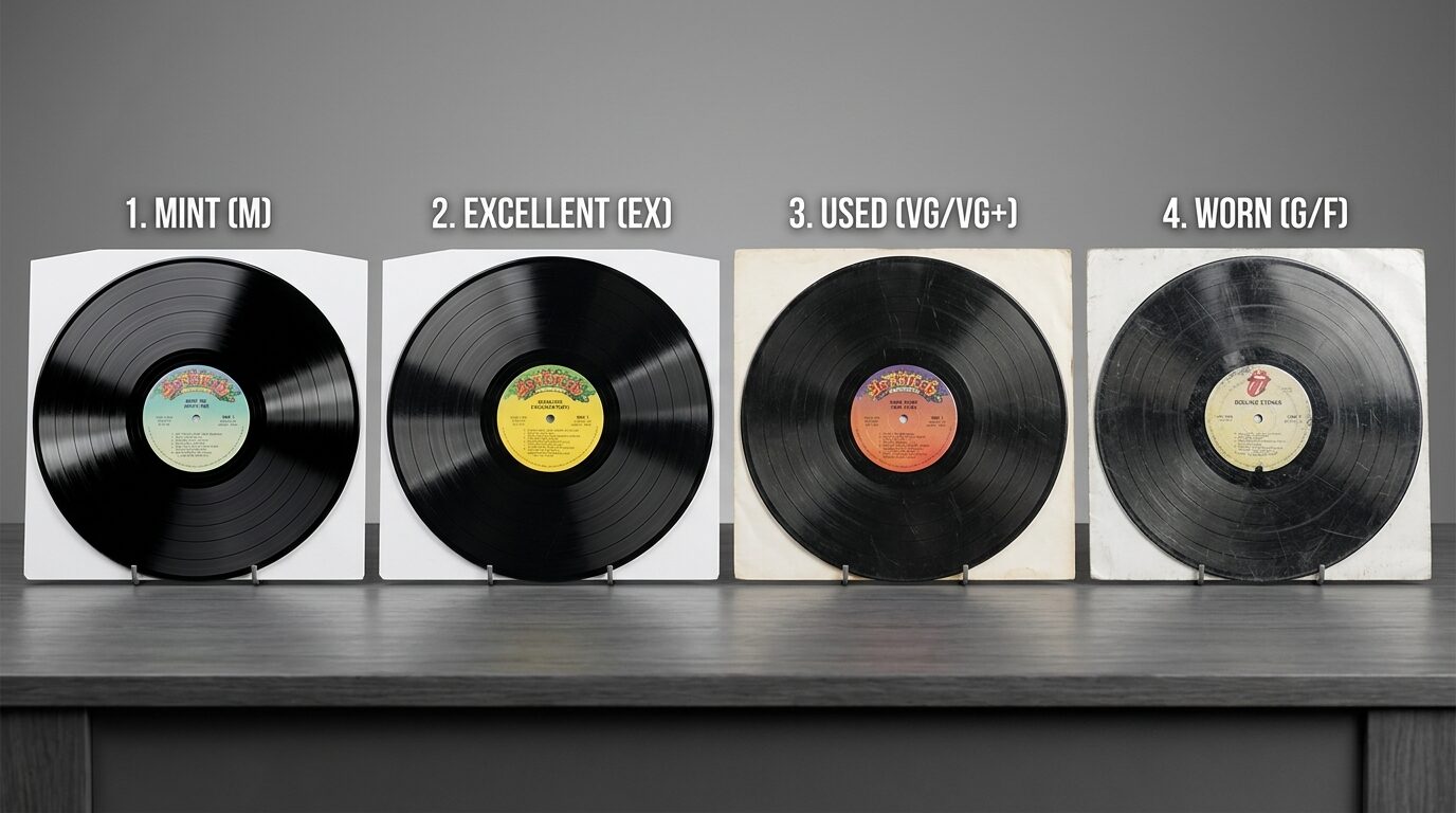 高額買取されるレコードのランキング展示