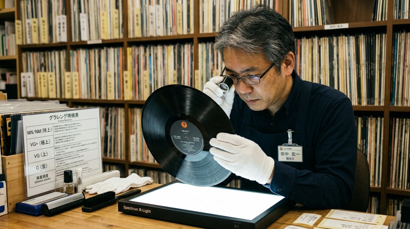 レコードのコンディション評価基準（M/NM/EX/VG+/VG/G）と査定への影響