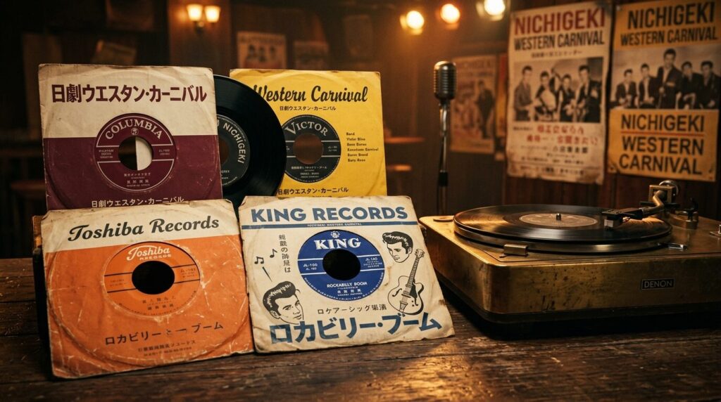 平尾昌章のロカビリー期レコードコレクション