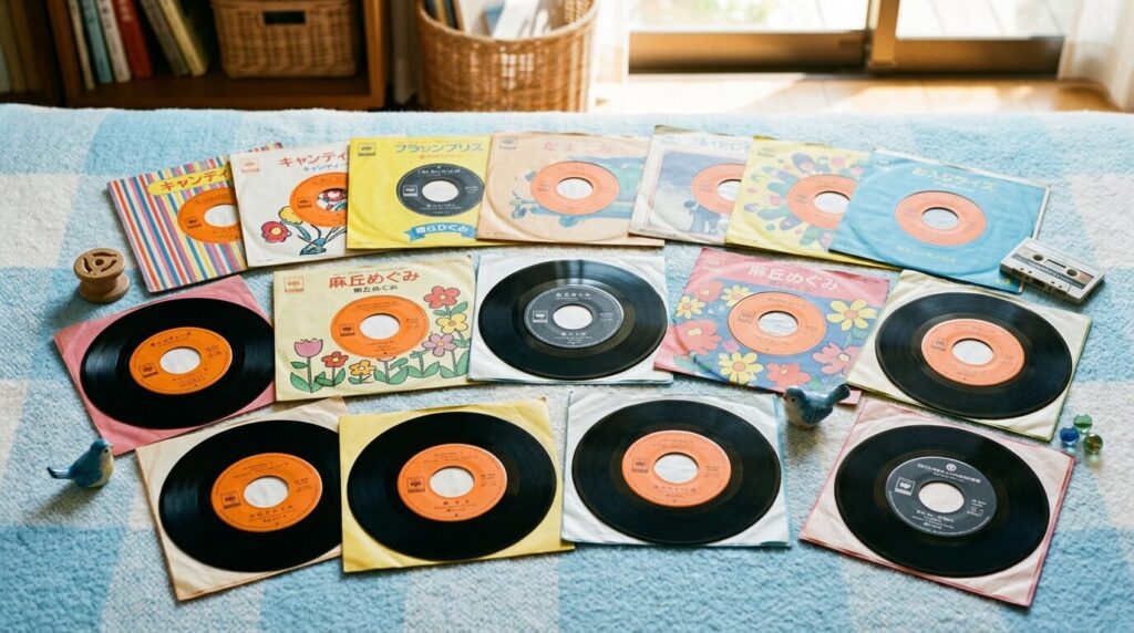 天地真理の1970年代昭和アイドルEPレコードコレクション