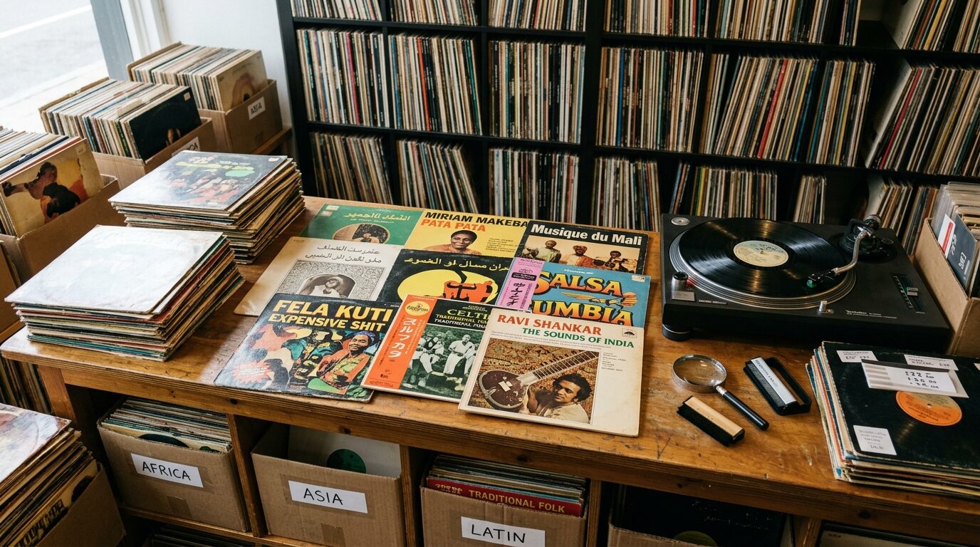 ワールドミュージックのレコードは買取市場でどう評価されるのイメージ