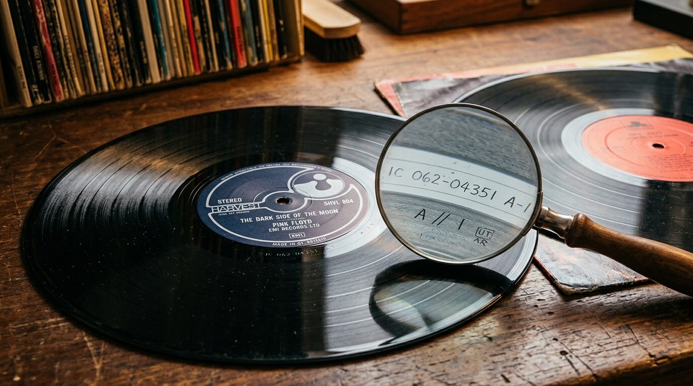 レコードのマトリクス番号確認とUKオリジナル盤鑑定