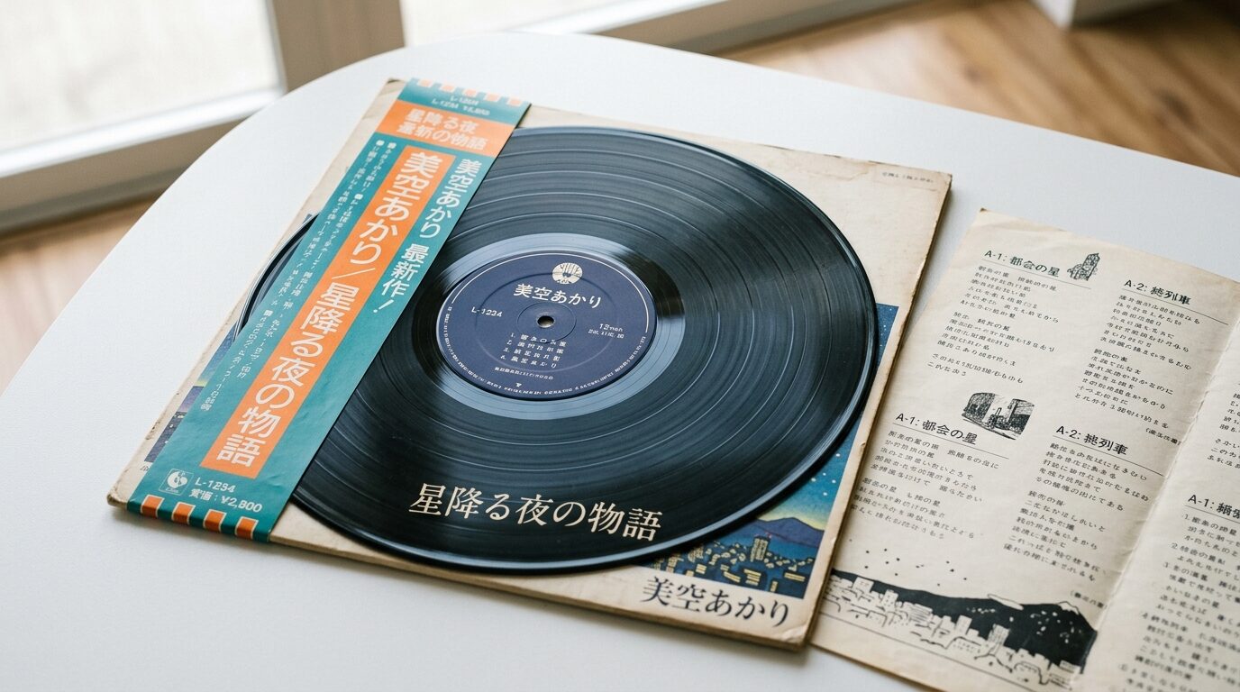 帯付きレコードと付属品