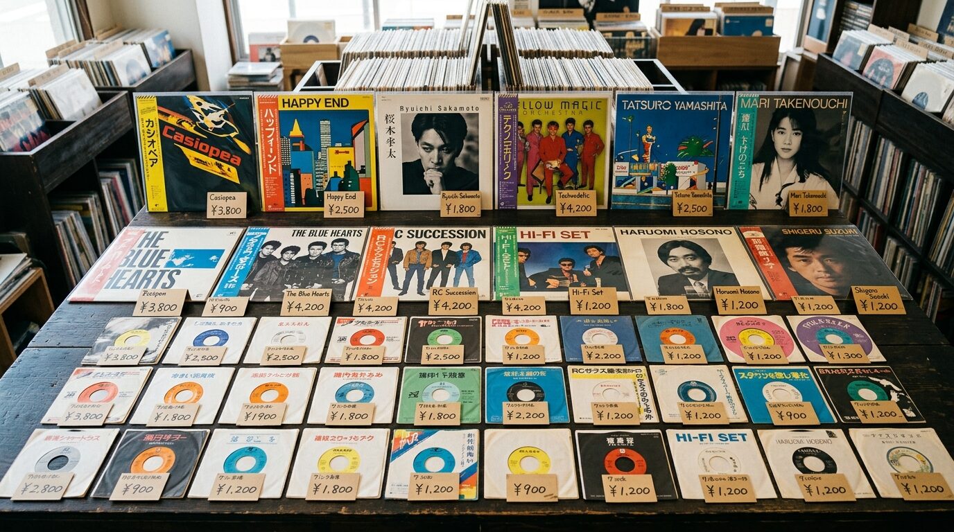 BOOWYレコードのアルバム・シングル別価格表