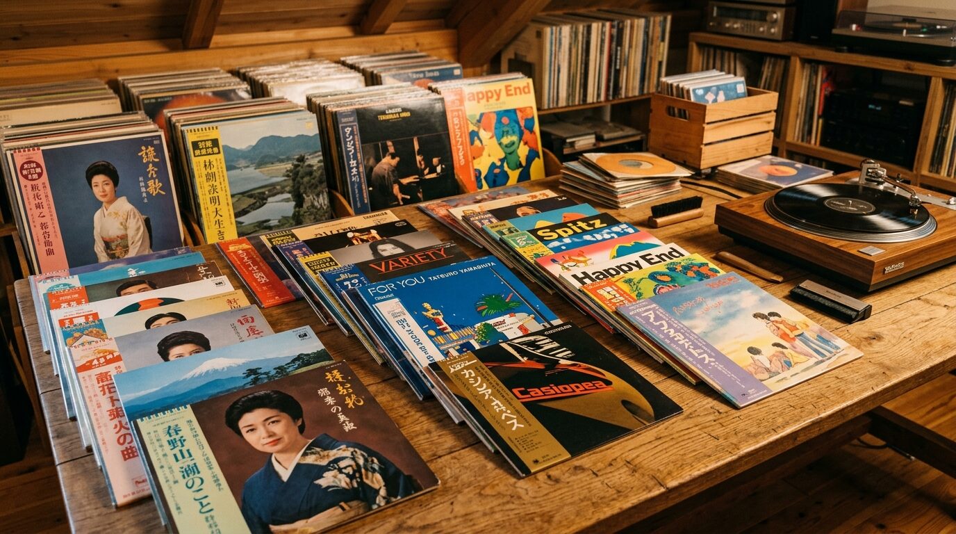 ジャンル別のレコード買取相場イメージ