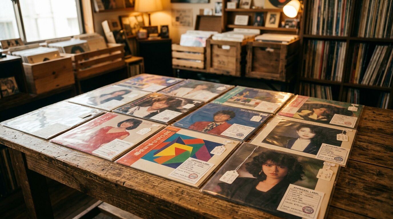 LP・EPシングル別のレコード買取価格表イメージ