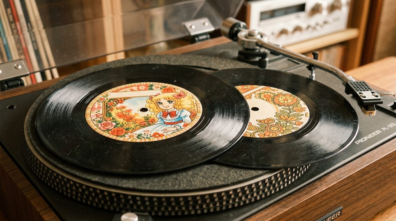 堀江美都子のEP盤シングルレコードのイメージ