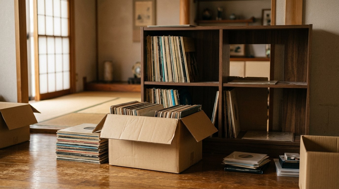 レコードを動かすだけで、整理は一気に進みます
