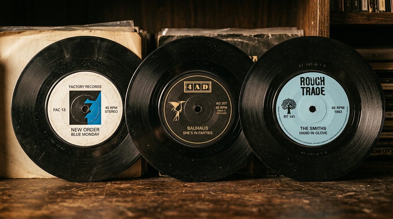 Factory・4AD・Rough Tradeレーベルのレコードラベル