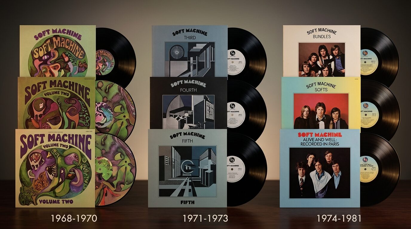 ソフト・マシーン3期のレコード時代別価格傾向