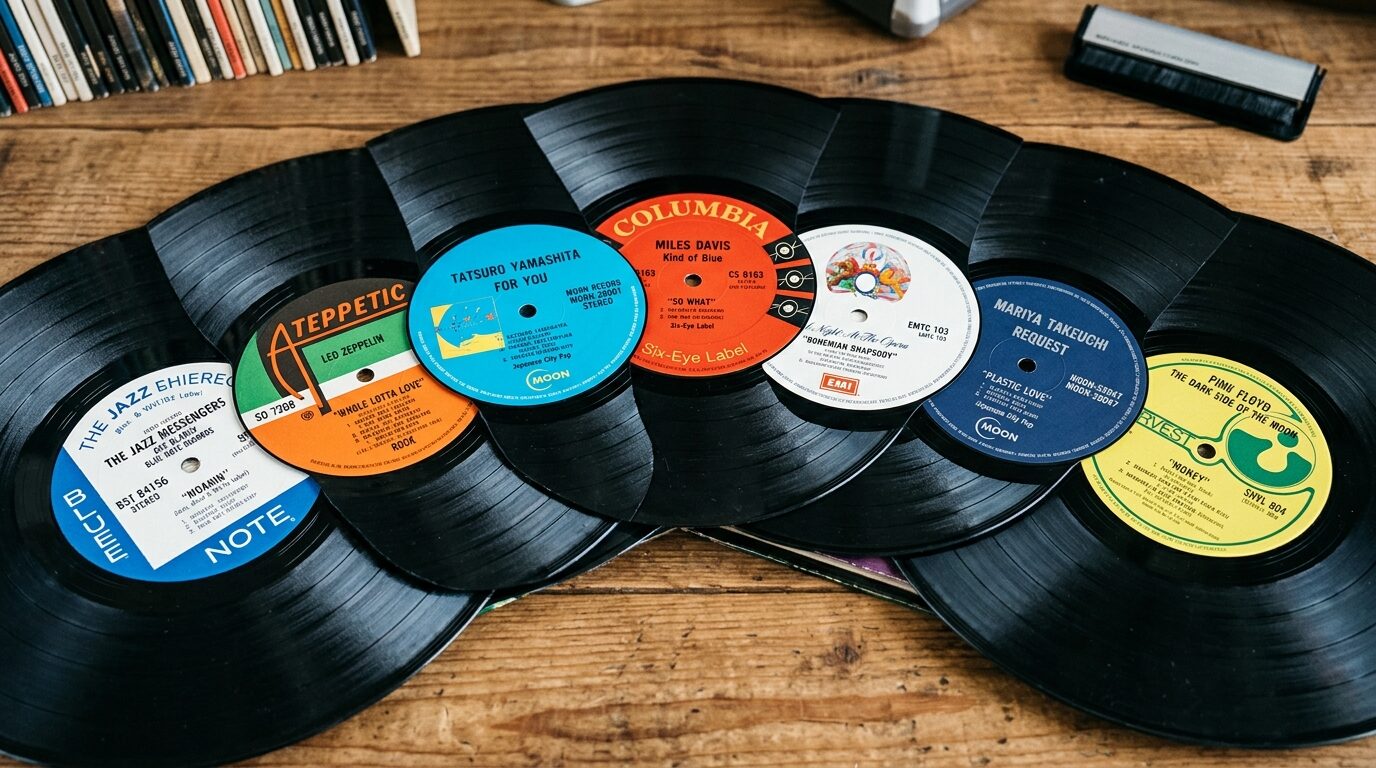 ジャンル別レコードの買取相場イメージ