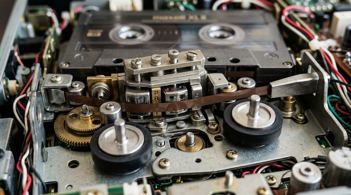 ナカミチ3ヘッド機構の精密メカニズム
