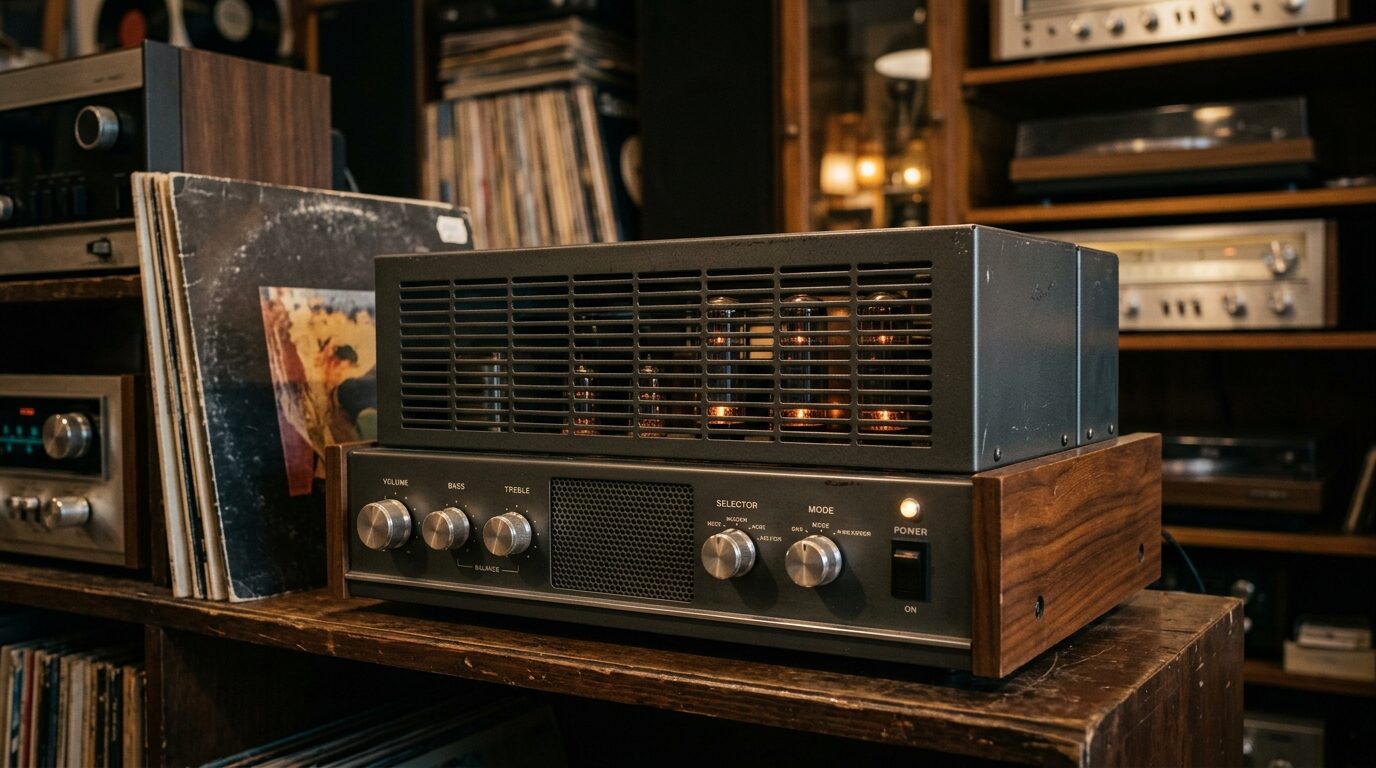 サンスイAU-111ヴィンテージ真空管アンプのイメージ