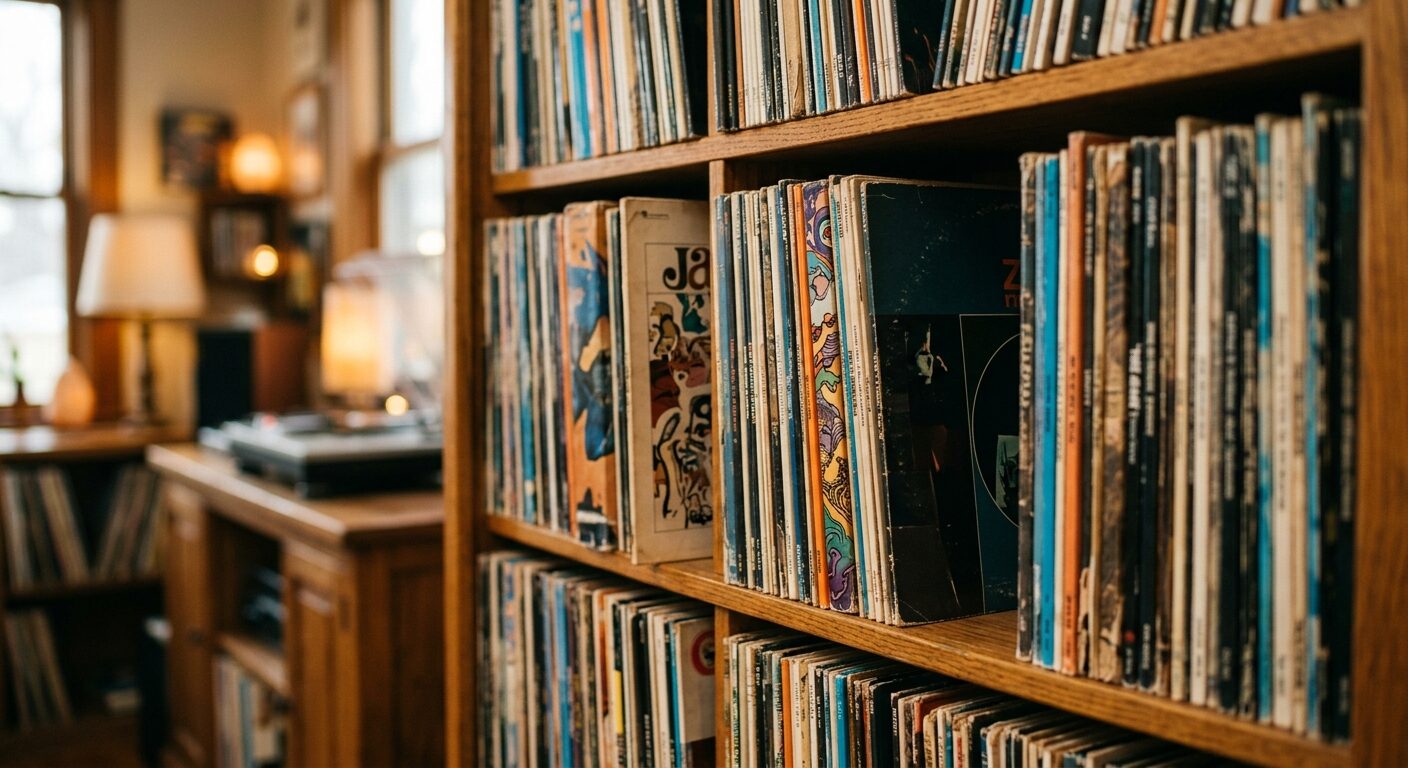 ジャンル豊富なレコードコレクション