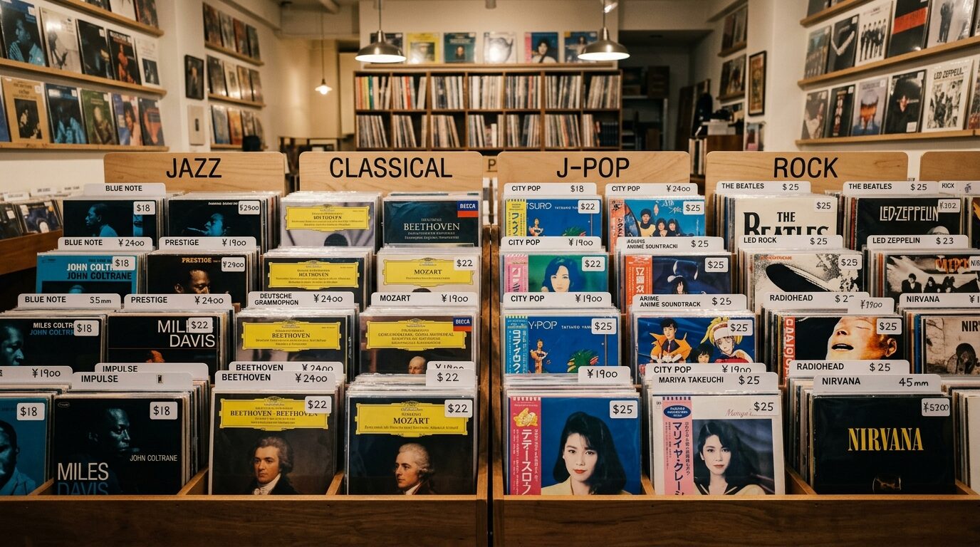 ジャンル別レコード買取相場表