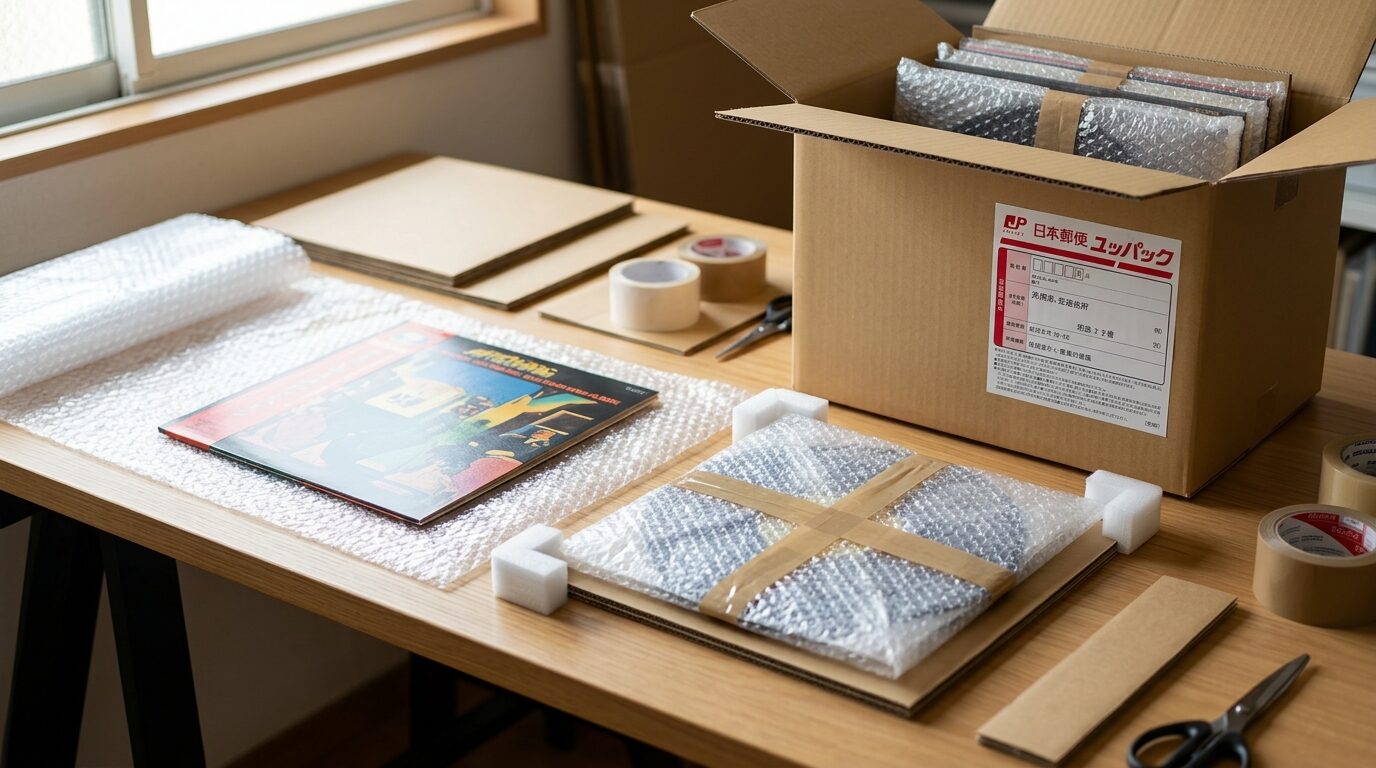 ゆうパック着払いでレコードを発送する手順