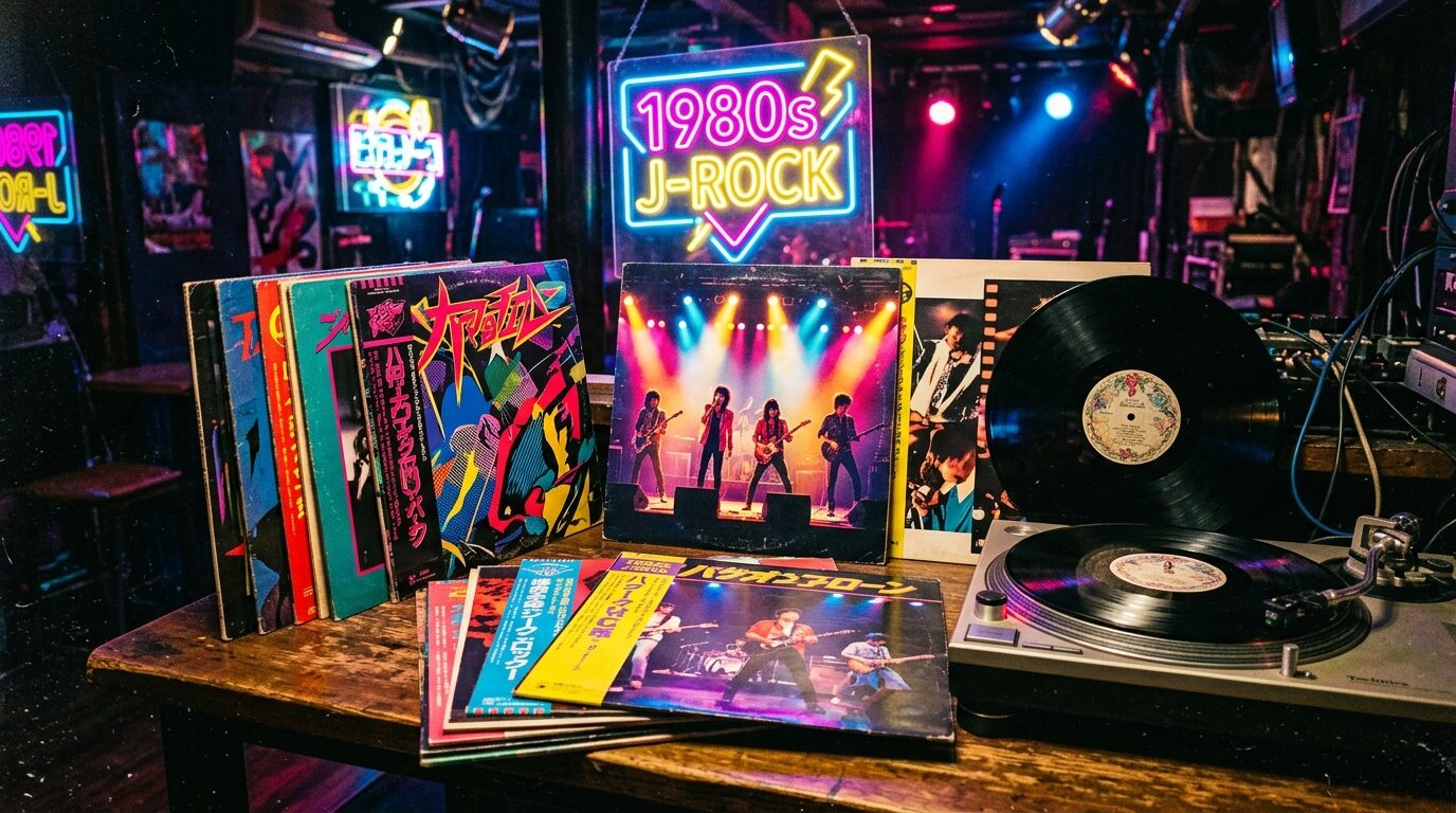 80年代バンドブームのレコード市場イメージ
