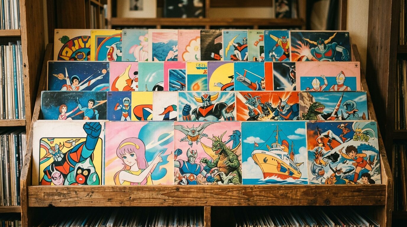 昭和アニメ・特撮サントラのLPレコード