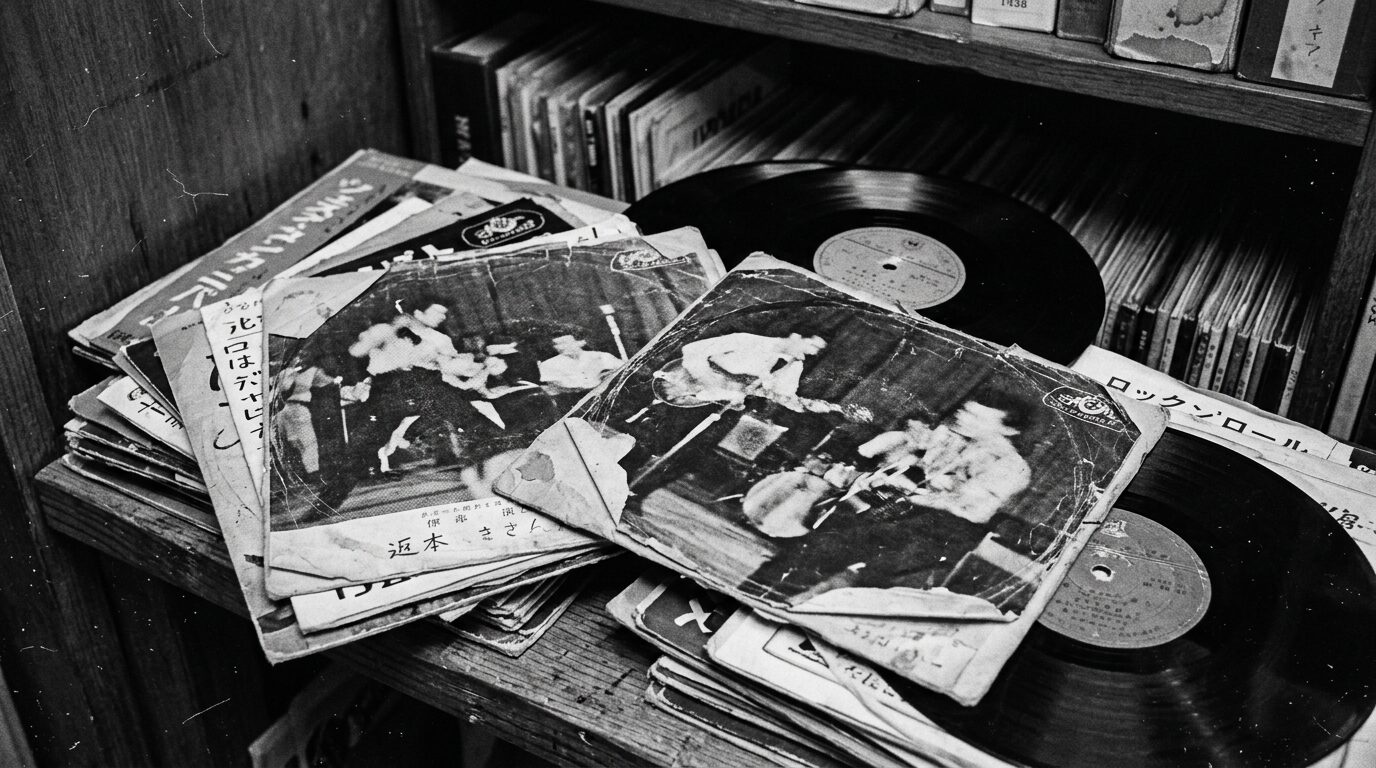 昭和ロカビリー時代のレコードイメージ