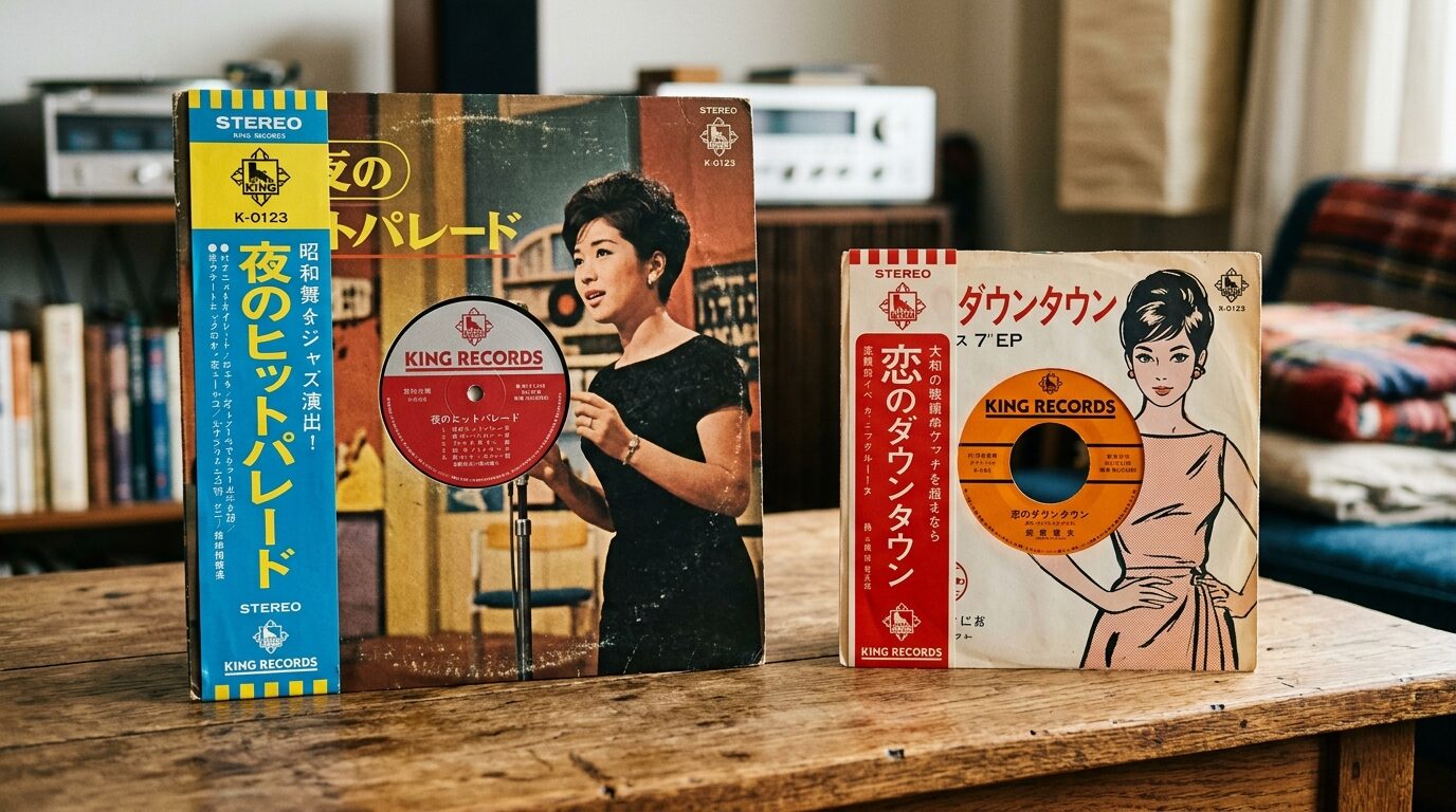楠トシエレコード高値条件の帯付き美品イメージ